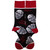 Iron Maiden Eddie Skulls Band Logo Ankle Socks Black