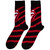 Rolling Stones Stripes Band Logo Ankle Socks Black
