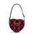Rock Rebel Damask Heart Shoulder Bag Red