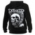 The Exploited Mohican Skull Zip Up Hoodie Black