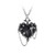 Alchemy of England Witches Heart Pendant Black