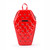 Rock Rebel Mina Bat Studded Coffin Backpack Vinyl Red