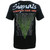 Rush Men's Signals European 1983 Tour T-Shirt Black