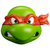 Trick or Treat Studios Teenage Mutant Ninja Turtles Raphael Injection Molded Plastic Mask