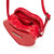 Rock Rebel Mina Bat Studded Heart Crossbody Bag Red