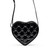 Rock Rebel Mina Bat Studded Heart Crossbody Bag Black