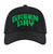 Green Day Dripping Logo Adjustable Snapback Baseball Hat Black