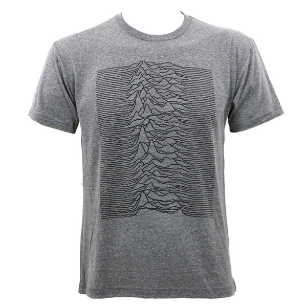 Joy Division Unknown Pleasures Slim Fit T-shirt Heather Grey