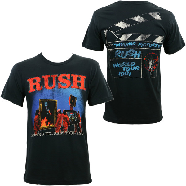 Rush Moving Pictures 1981 Tour Slim Fit T-Shirt - Merch2rock
