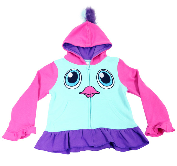Hatchimals Girls' Costume Hoodie Blue Tint Merch2rock Alternative