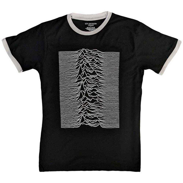 Joy Division Unknown Pleasures Ringer T-Shirt Black - Merch2rock