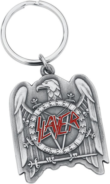 Slayer Silver Eagle Keychain Silver - Merch2rock Alternative Clothing