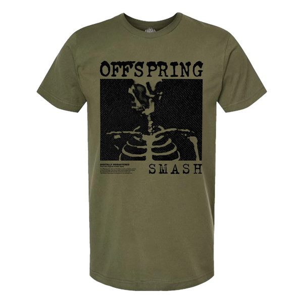 The Offspring Military Smash T-Shirt Green - Merch2rock