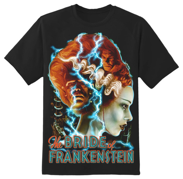Sweat à Capuche Bride Of Frankenstein - Style Gothique Karloff - Taille S à XXL Unisexe