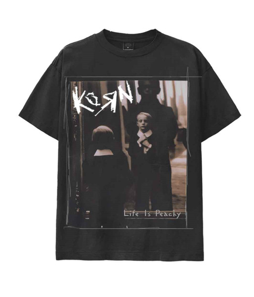 Korn Men's Life Is Peachy T-Shirt Black - Merch2rock Alternative