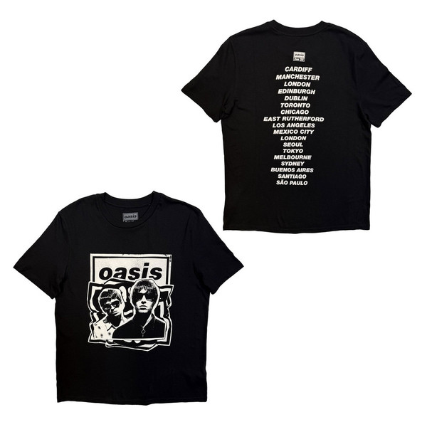 Oasis Men's Paper Cut Out Tour T-Shirt Black - Merch2rock