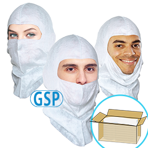 GSP Spray Hood, Open-face style, Aqua Blue or White, $1.54 ea, 300 Hoods Bulk Case 