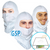 GSP Spray Hood, Open-face style, Aqua Blue or White, $1.86 ea, 50 hoods per pack