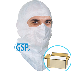 GSP Spray Hood, Full-cover style, White, $1.54 ea., 300 Hoods Bulk Case 