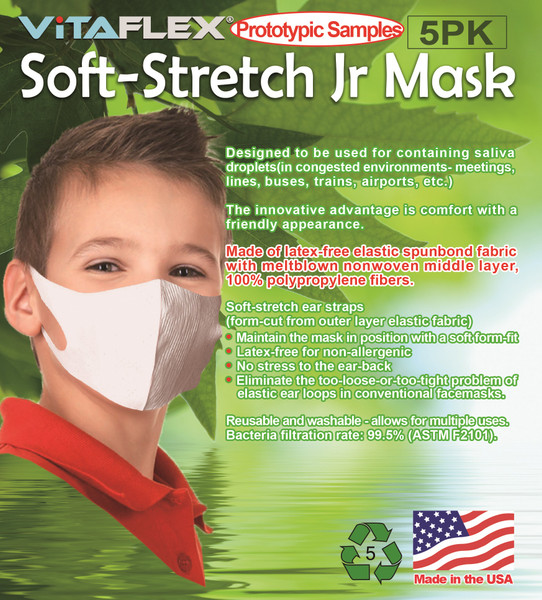Soft-stretch Jr Mask- One pack/order/customer/week