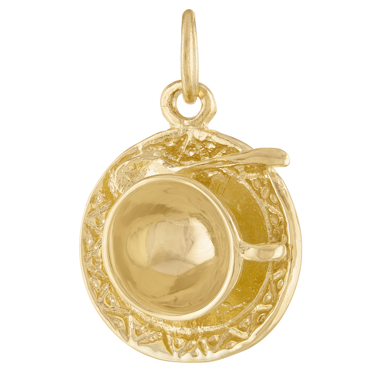 Teacup 14K Gold Charm | Home & Garden Charms