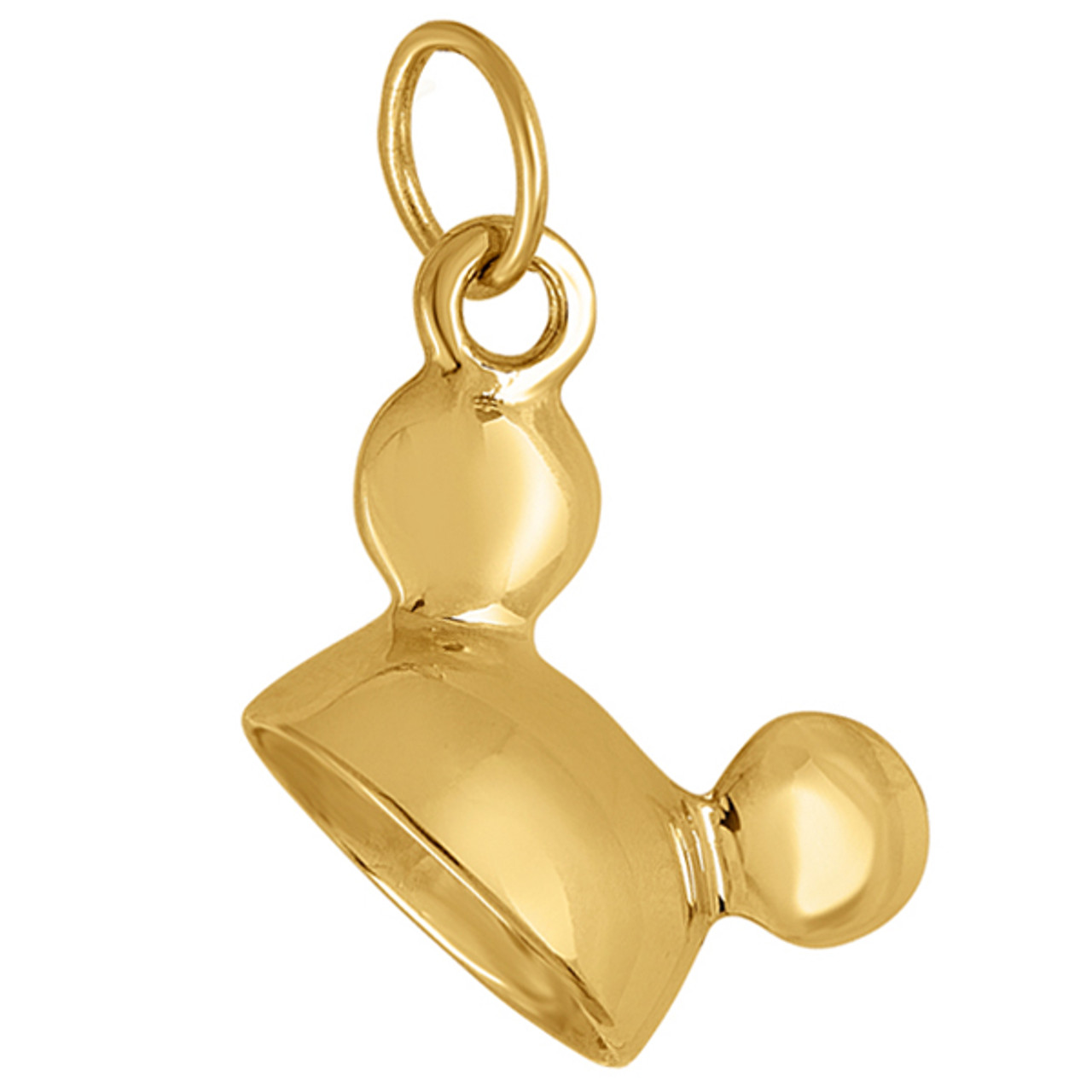 14k gold mickey mouse necklace