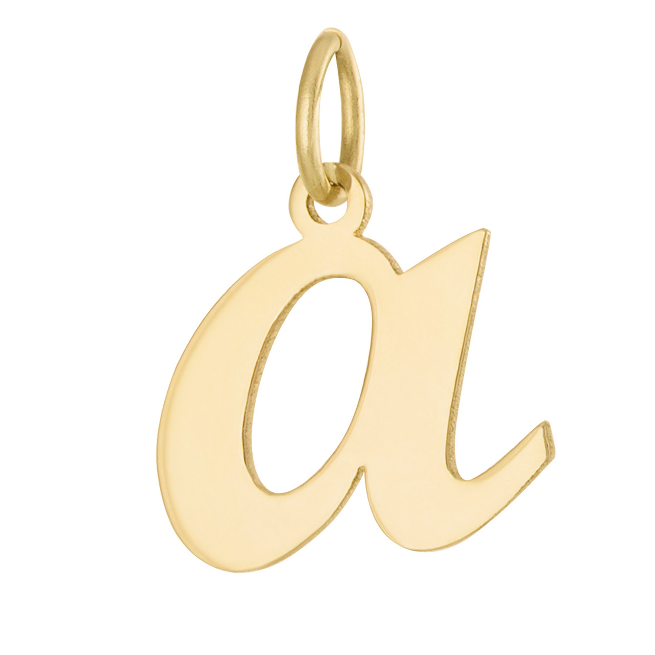 Script Letter 14K Gold Charm | Custom Charms | Letter & Number Charms