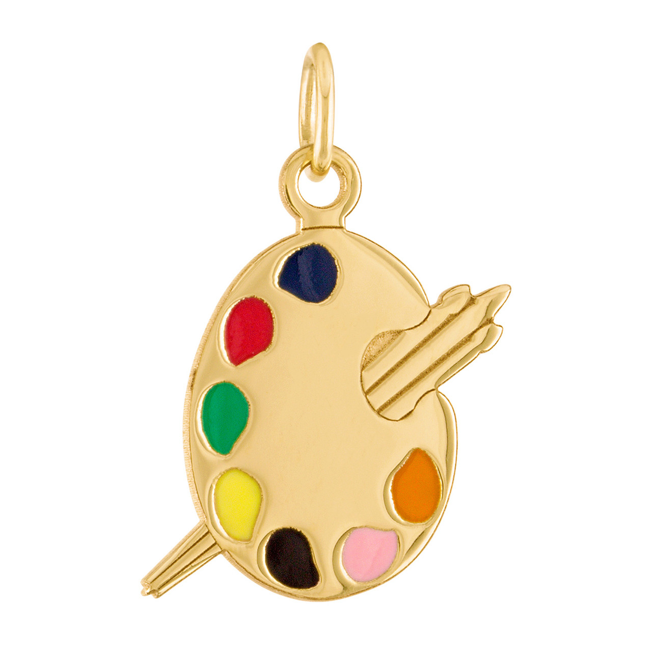 Painter's Palette 14K Gold Charm | Hobbies & Professions Charms