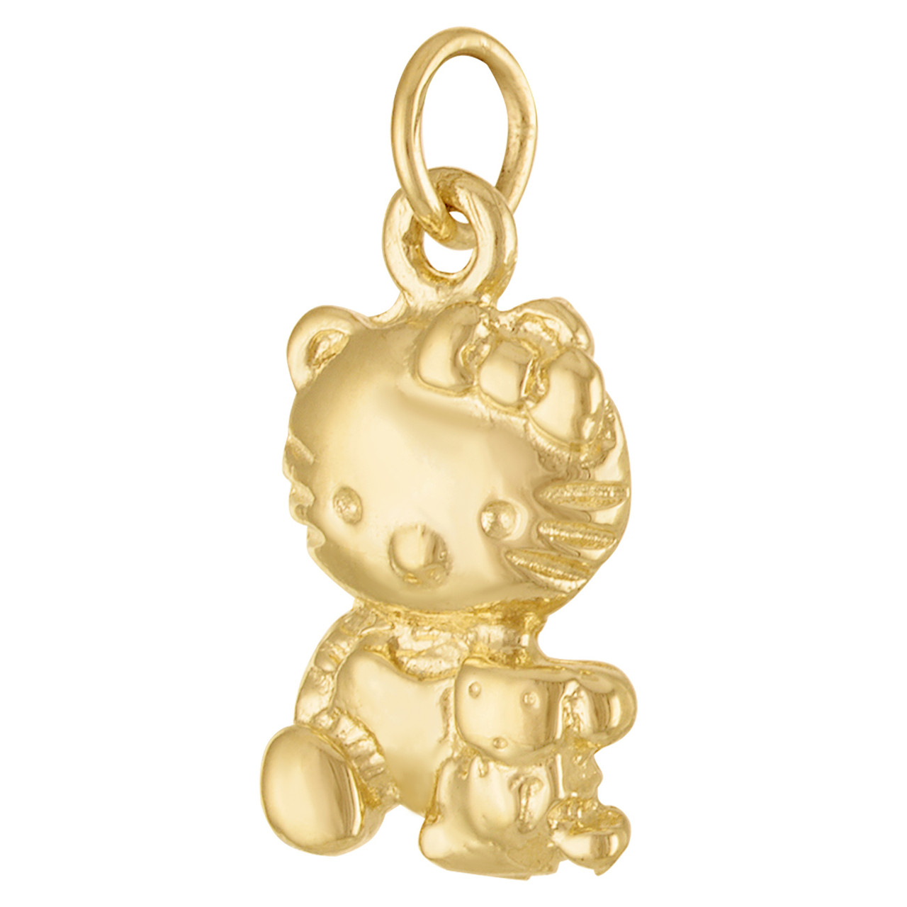 Shop Gold Glitter Hello Kitty Charm