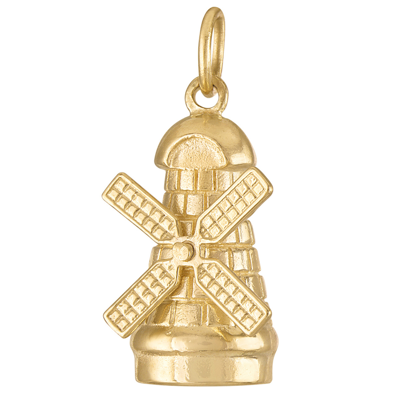 14K Windmill Charm-