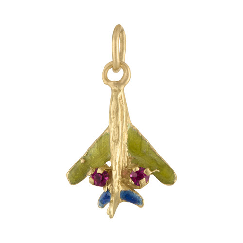 Vintage Diamond Set Lion 14K Gold Charm | Vintage Leo Zodiac