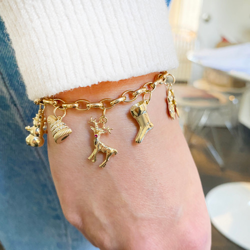 Sophia Charm Bracelet, Gold Charm Bracelet