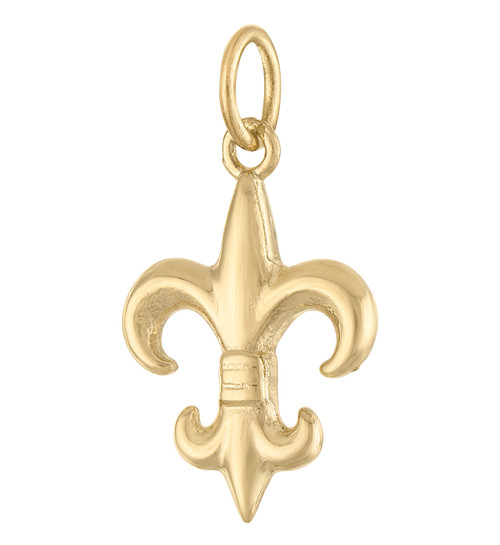 Fleur de Lys 14K Gold Charm