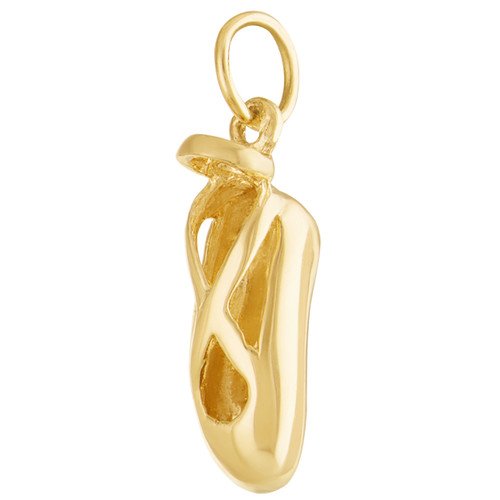 Ballet Shoe 14K Gold Charm | Ballet Charms | Sports & Recreation Charms