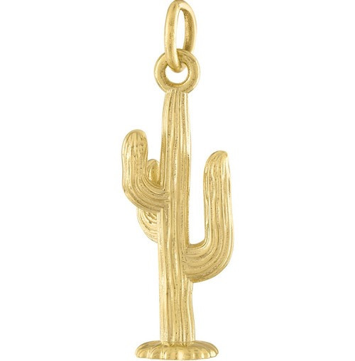 Cactus 14K Gold Charm