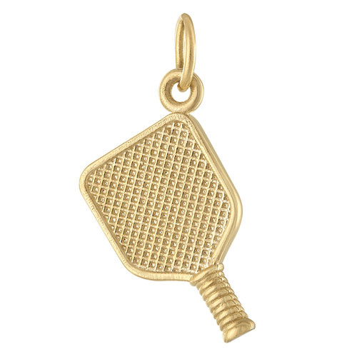 Pickleball 14K Gold Charm