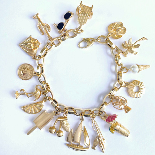 Ava 14K Gold Charm Bracelet | Charm Bracelets