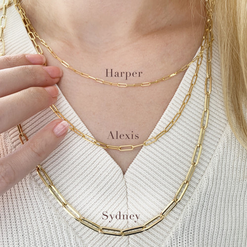 Harper Paperclip Chain Necklace