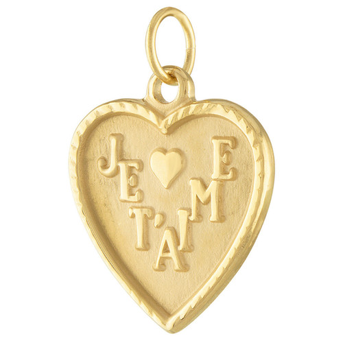 9ct Gold Rialto Love Lock Charm Necklace