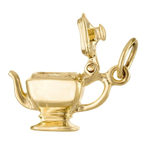 Movable Teapot 14K Gold Charm