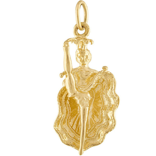 Can Can Dancer 14K Gold Charm
