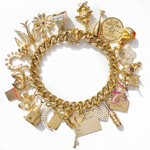 Grace 14k Gold Charm Bracelet