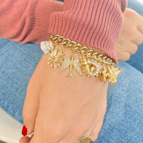 送料税込【AMY O】Mini Ice Cream Charm 14K☆チャーム ♪国内発 14K Gold Ice Cream Sugar Cone Charm - Etsy
