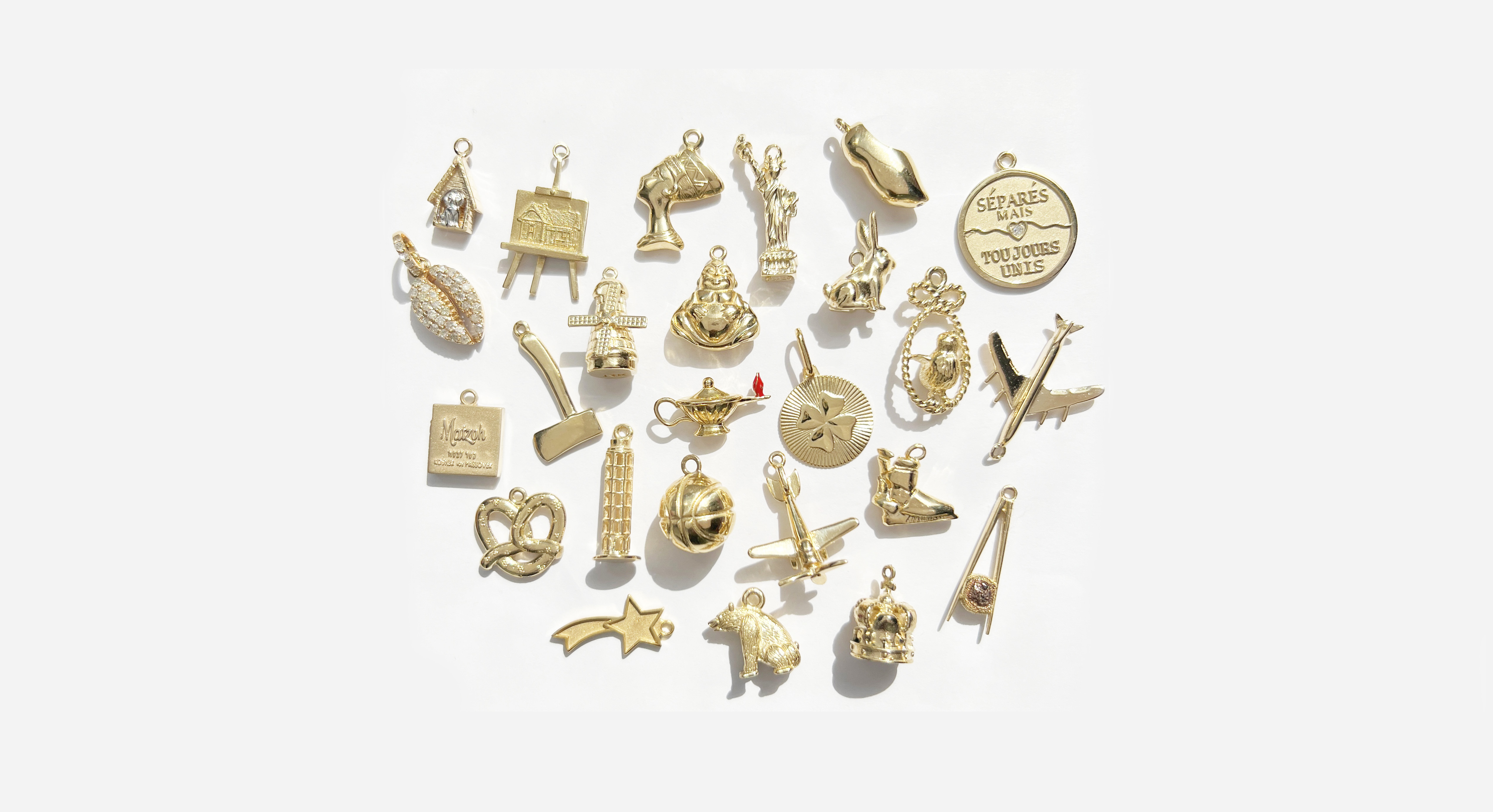 Beautiful gold charms from Charmco