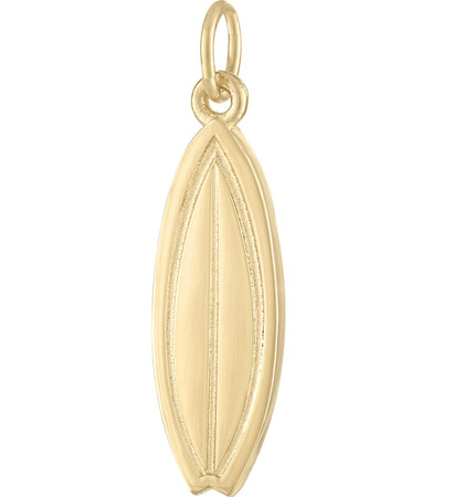 Surfboard 14K Gold Charm | Beach Charms | Sports