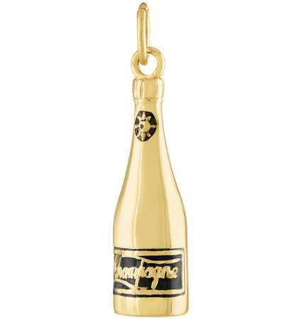 Louis Vuitton Gold Champagne Charm Pendant Available For Immediate