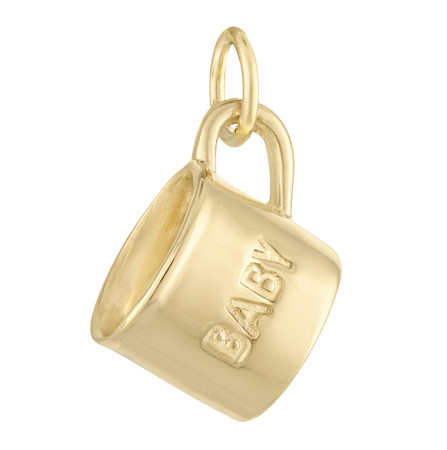 Peach 14K Gold Charm | Fruit Charms | Gold Peach Charm
