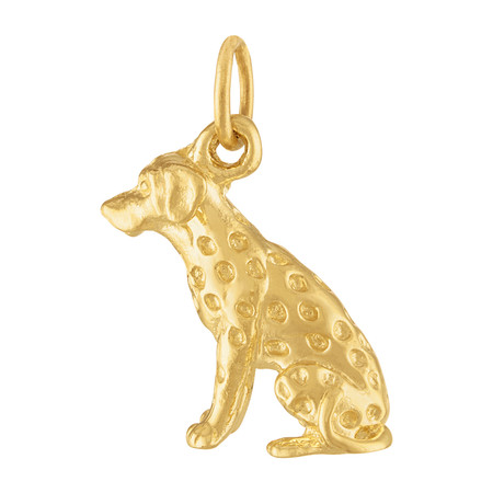 14K Solid Gold Dog Cat Combination Charm - Gold Dog Charms - Gold Cat Charms