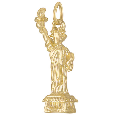 Statue of Liberty 14K Gold Charm