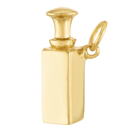 Square Brass Oil Bottle